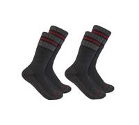 Carhartt SYNTHETIC-WOOL BLEND BOOT SOCK 2 PACK SB7742M - Größe LRG - Farbe black