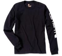 Carhartt T-Shirt Logo Long Sleeve T-Shirt Black-L