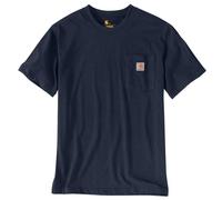 Carhartt T-Shirt mit Brusttasche L marineblau