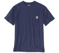 Carhartt - Workw Pocket S/S - T-Shirt, Gr. XL, blau (Navy)
