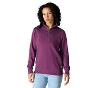 Carhartt Tencel Damen-Sweatshirt aus der Faser-Serie, lockere Passform, halber Reißverschluss, Stachelbeere, M