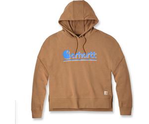 Carhartt Tencel Fibre Series Loose Fit Fall Graphic Hooded Sweatshirt carhartt brown (BRN) S REG