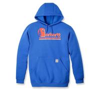 Carhartt Loose Fit Midweight Graphic Hooded Sweatshirt, blau-orange, Größe XL für Männer