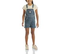 Carhartt Uni-Baby Rugged Flex Canvas Denim Shortall Overall-Shorts, Mittlere Waschung, Denimblau, 12