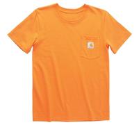 Carhartt Uni-Kinder-T-Shirt, kurzärmelig, Tasche, Exotisches helles Orange, 10-12
