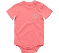 Carhartt Unisex Baby Kurzarm Bodysuit Tasche T-Shirt Einteiler, Dubarry Pink, 6 Monate