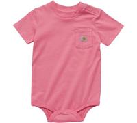 Carhartt Unisex Baby Kurzarm Bodysuit Tasche T-Shirt Einteiler Kurzarm Bodysuit Tasche T-Shirt Einteiler, Rosa Limonade, 6 Monate