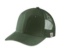 Carhartt Unisex Canvas Mesh Back Cap, Moss, One Size