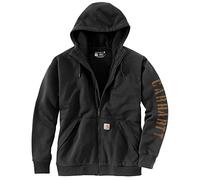 Carhartt Unisex-Erwachsene Rain Defender Loose Fit Fleece Lined Logo Graphic Sweatshirt, Schwarz, M