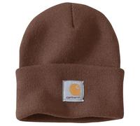 Carhartt Unisex Knit Cuffed Beanie Hat, Brown, One Size