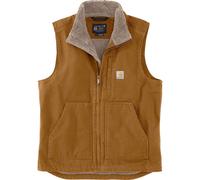 Carhartt® WASHED DUCK LINED MOCK NECK VEST 104277 - Größe L - Farbe carhartt® brown