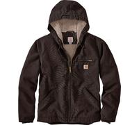Carhartt Relaxed Fit Washed Duck Sherpa Lined Jacke, braun, Größe M für Männer