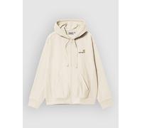 Carhartt WIP Hooded American Script Jacket men Hoodies|Zippers beige in Größe:XL