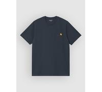 Carhartt Work In Progress T-Shirt mit Label-Stitching und Rundhalsausschnitt in Dunkelblau, Größe XL