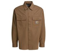 Carhartt Wip - Beige Cotton Twill Overshirt Jacket With Classic C - Größe XL - braun