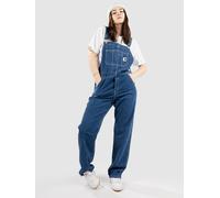 Carhartt WIP Bib Overall Straight Dungaree Jeans stone washed blue Damen Gr. S