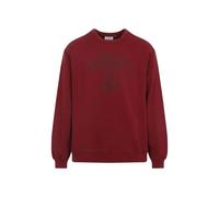 Carhartt Wip - Burgundy Cotton Sweatshirt With Tonal Logo Print - Größe S - rot
