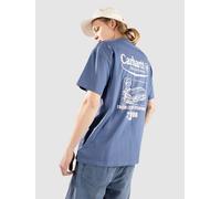 Carhartt WIP Catalogue T-Shirt blue iris / air pink Herren Gr. S