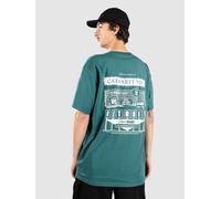 Carhartt - T-Shirt aus Bio-Baumwolle - S/S Catalogue T-Shirt Rainforest / White für Herren - Größe S - Grün Grün S