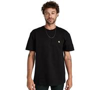 CARHARTT WIP Chase Herren-T-Shirt, kurzärmelig, Schwarz/Gold, Mittel