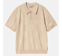 Carhartt Work In Progress Poloshirt aus reiner Baumwolle Modell 'CHECKER' in Beige, Größe XL