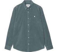 Carhartt WIP - Chemise en velours côtelé - L/S Madison Fine Cord Shirt Cozy Blue / Wax für Herren aus Baumwolle - Größe S - Blau Blau S
