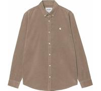 Carhartt WIP - Chemise en velours côtelé - L/S Madison Fine Cord Shirt Iroko / Wax für Herren aus Baumwolle - Größe L - Beige Beige L