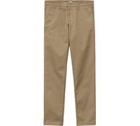 Carhartt WIP - Chinohose - Unisex - Sid Pant - Sid Pant Lamar Twill Leather Rinsed für Herren - Größe 30 US - Beige Beige 30 US