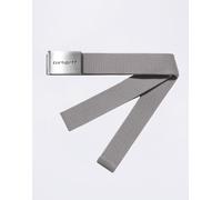 Carhartt WIP Textilgürtel Clip Belt Chrome Grau ONESIZE