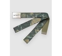 Carhartt WIP Clip Belt Chrome Camo Combi, Green