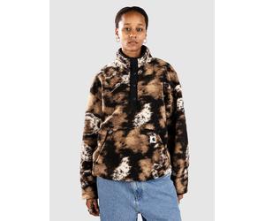 Carhartt WIP Elliot High Neck Liner Half-Zip Fleece Pullover wild dog jacquard / black Damen Gr. XS