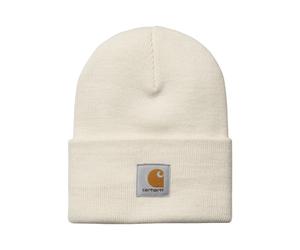 Carhartt Wip - Gerippte Logo Beanie Mütze - - Accessories - Herren - Beige - ONE SIZE