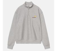 Carhartt WIP Half Zip American Script - Grey Heather - M