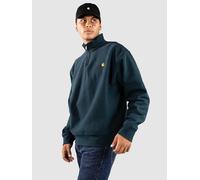 Carhartt WIP Half Zip American Script Half-Zip Sweater deep lagoon Herren Gr. S