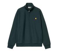 Carhartt WIP Half Zip American Script Sweat (deep lagoon) - M