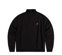 Carhartt WIP - Sweatshirt mit halbem Reißverschluss - Half Zip American Script Sweat Black für Herren - Größe L - schwarz schwarz L