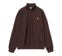 Carhartt WIP Half Zip American Script Sweat Palisander Braun XL