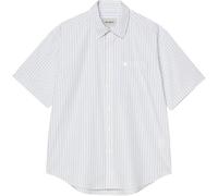 Carhartt WIP Short Sleeve Keene Cotton/Poplin Shirt White Weiß M
