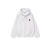 Carhartt WIP - Hooded Heart II Hartt Sweat Jacket - Sweatshirt-Hoodie L grau