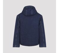 Carhartt Wip - Indigo Denim Jacket With Hood - Größe L - schwarz