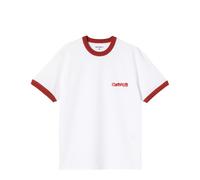 Carhartt Work In Progress T-Shirt im Retro-Look mit Label-Print in Weiss, Größe L