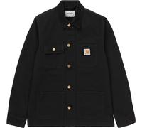 Carhartt WIP - Jacke aus Bio-Baumwolle - Michigan Coat Canvas Black / Black Rinsed für Herren - Größe M - schwarz schwarz M