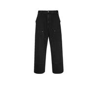 Carhartt Work In Progress Wide Leg Jeans mit Ziernähten Modell 'NASH' in Black, Größe XL