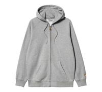 Carhartt WIP - Kapuzen-Sweatshirt mit Reißverschluss - Hooded Chase Jacket Grey Heather / Gold für Herren - Größe L - Grau Grau L