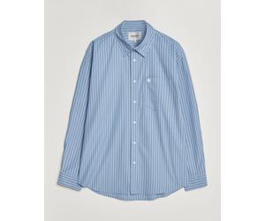 Carhartt WIP Keen Striped Cotton Poplin Shirt Curacao Blau L