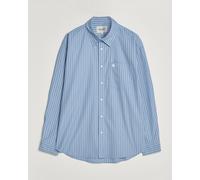 Carhartt WIP Keen Striped Cotton Poplin Shirt Curacao Blau XL
