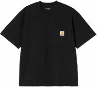 Carhartt WIP - Komfortables T-Shirt aus Baumwolle - S/S Work Pocket T-Shirt Black für Herren aus Baumwolle - Größe S - schwarz schwarz S
