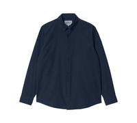 Carhartt WIP L/S Bolton Shirt Dark Navy, Garment dyed