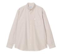 Carhartt WIP Cassel Hemd cassel stripe peanut / whit Herren Gr. M