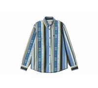 Carhartt WIP - L/S Coba Stripe Shirt - T-Shirt-langarm L blau